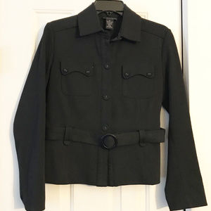 Rafaella Petite Belted Black Jacket, Women's 6P